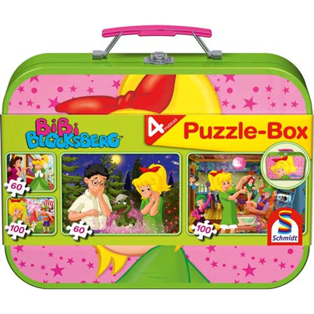 Puzzle Bibi Blocksberg, Puzzle Box, 2 x 60, 2 x 100 Teile