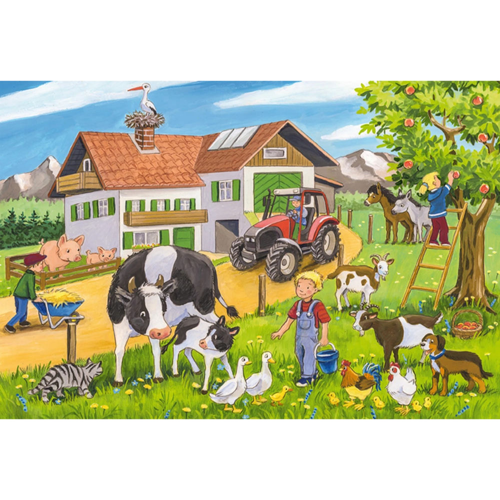 Puzzle Auf dem Bauernhof, 3 x 24 Teile