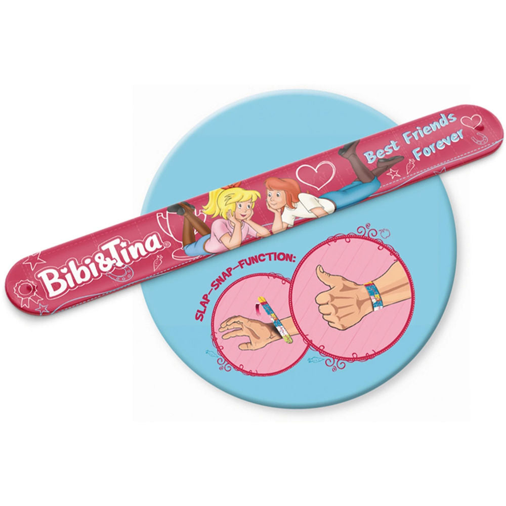 Puzzle Bibi Blocksberg, Freundinnen für immer inkl. Slap Snap Band, rot, 150 Teile