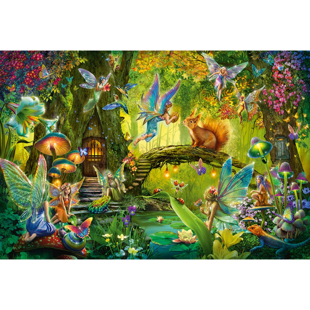 Puzzle Feen im Wald inkl. Feenstab, 200 Teile