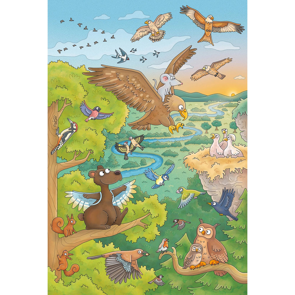 Puzzle Reise in die Natur mit Büchlein, 3 x 48 Teile