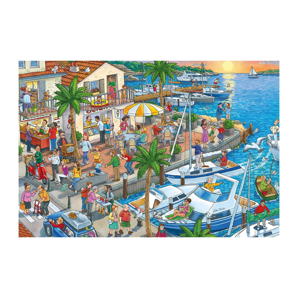 Puzzle Wo ist das kleine Segelboot? 3 x 24 Teile