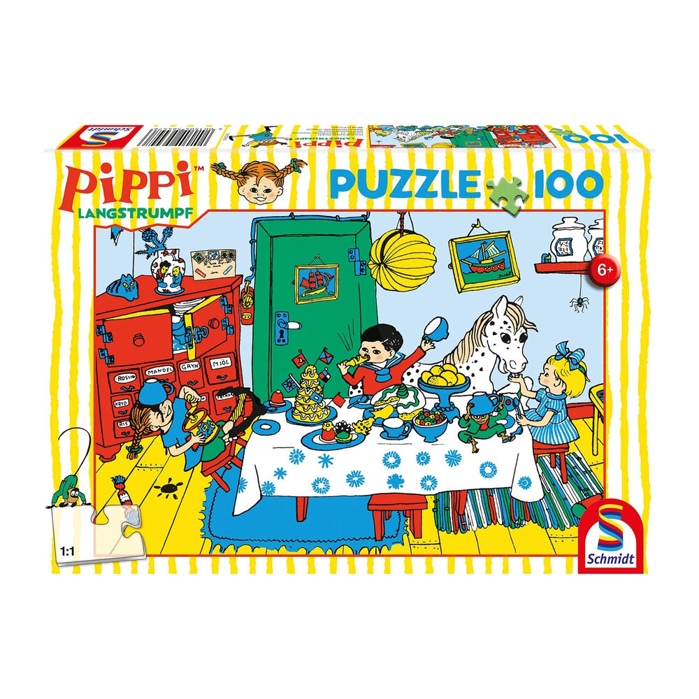 Puzzle Kaffeekränzchen mit Pippi, 100 Teile