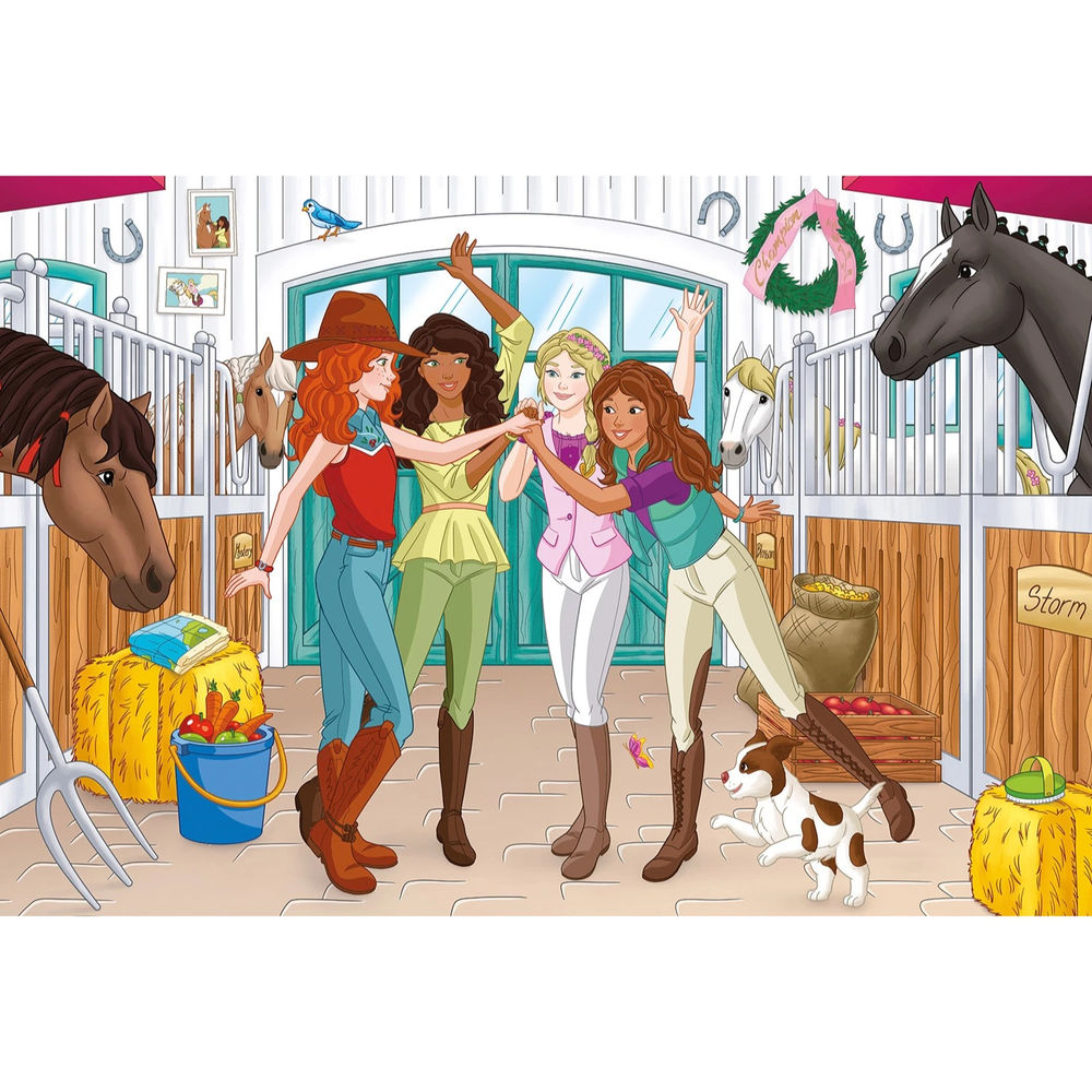 Puzzle Horse Club, Puzzle-Box, 2 x 60, 2 x 100 Teile