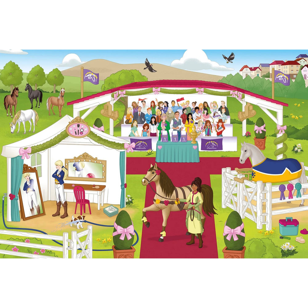 Puzzle Horse Club, Puzzle-Box, 2 x 60, 2 x 100 Teile
