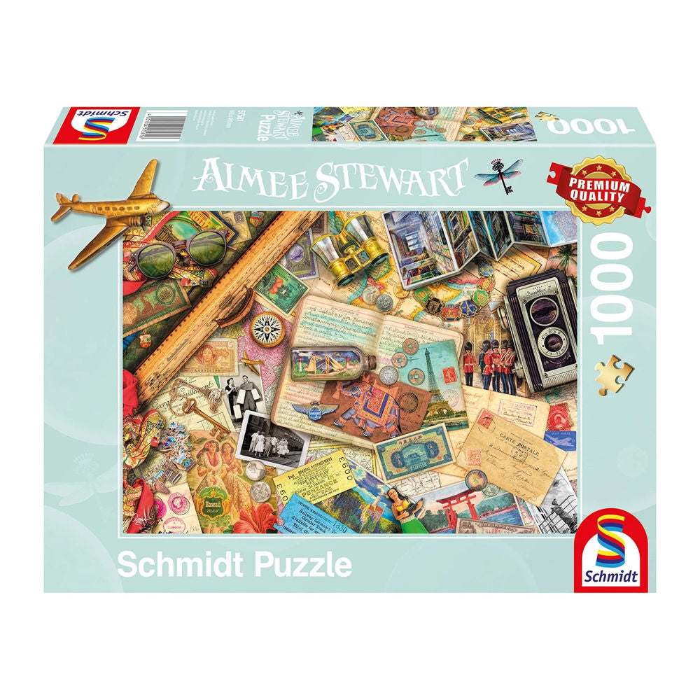 Puzzle Aufgetischt: Reise-Erinnerungen, 1000 Teile