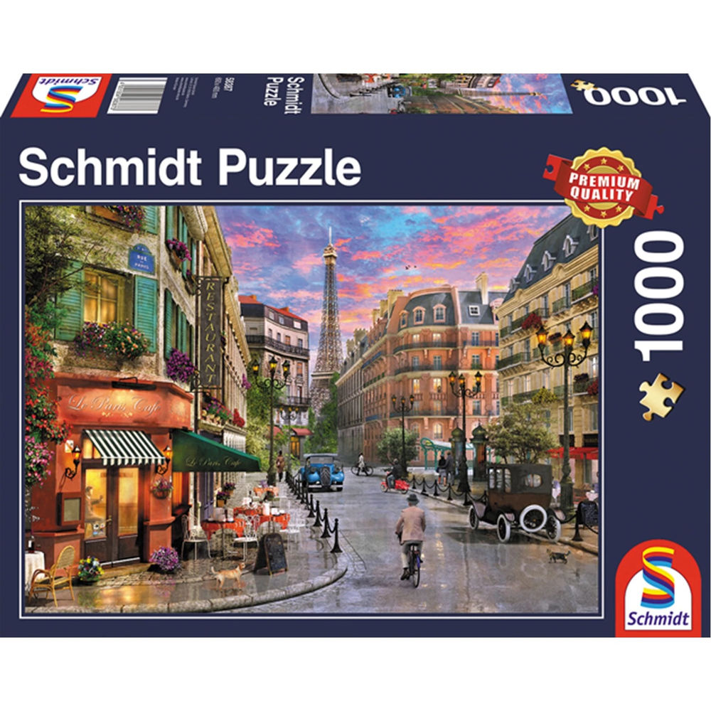 Puzzle Straße zum Eiffelturm, 1000 Teile