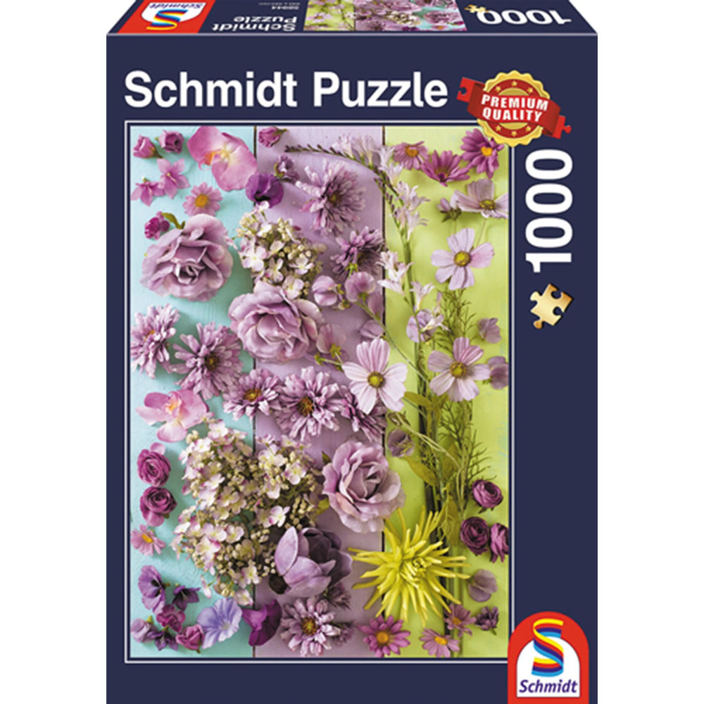 Puzzle Violette Blüten, 1000 Teile