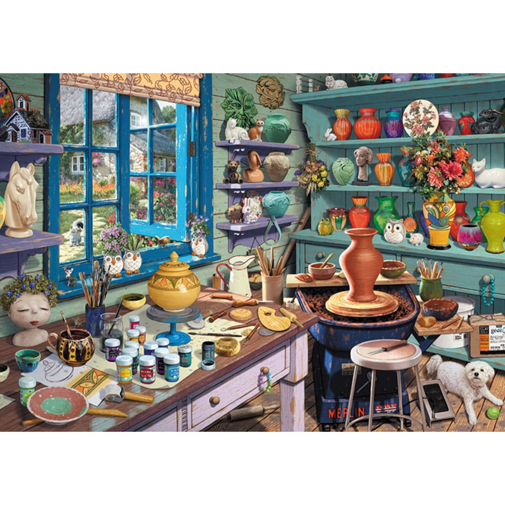 Puzzle Künstler-Atelier, 1000 Teile
