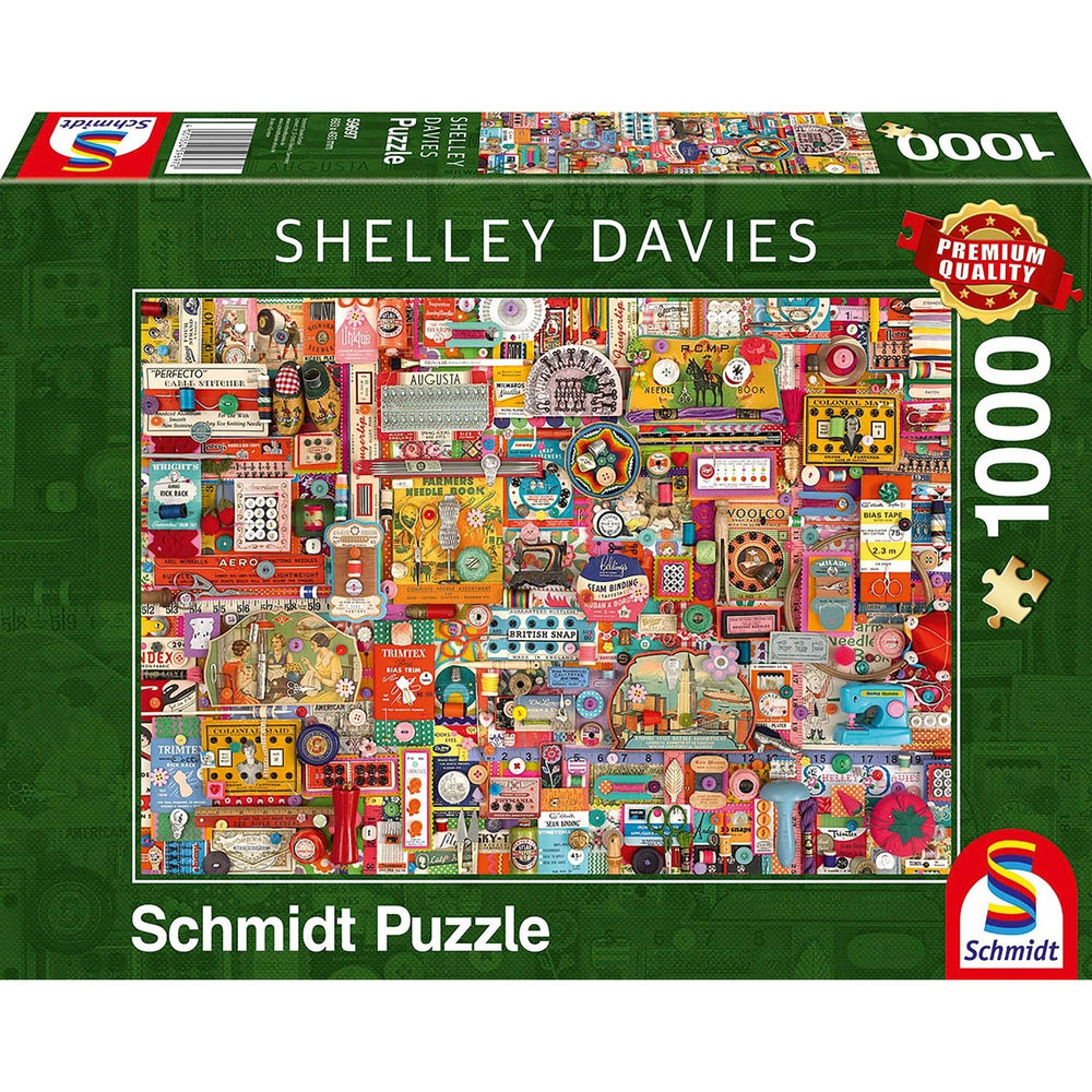 Puzzle Vintage Handarbeitszeug 1000 Teile
