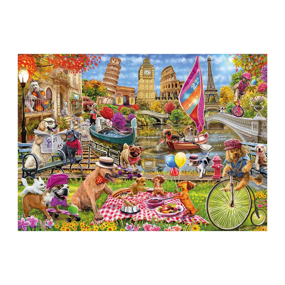 Puzzle Hundewahnsinn, 1000 Teile