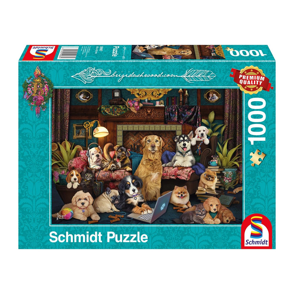 Puzzle Bunter Abend im Salon, 1000 Teile
