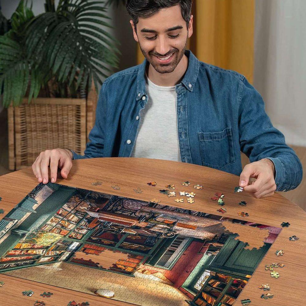 Puzzle Mysterious castle library, 1000 Teile