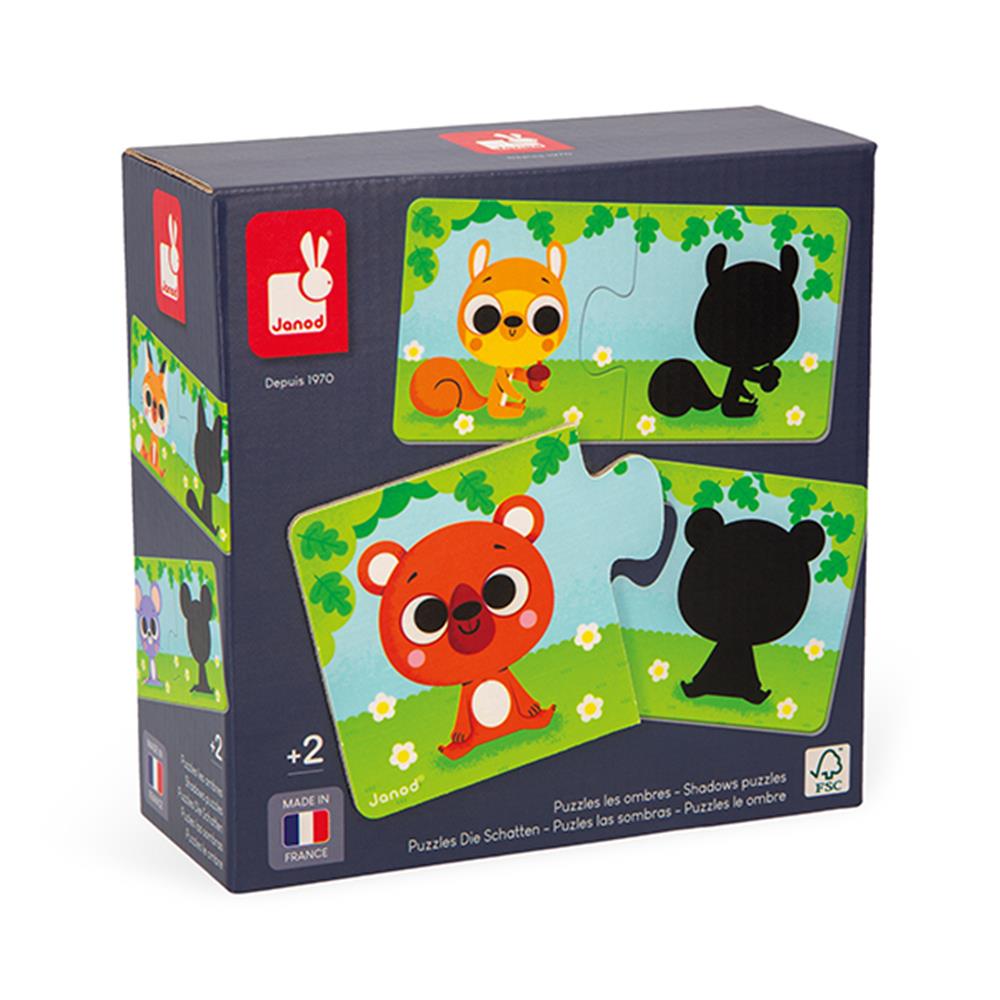 Puzzle Tiere und Ihre Schatten