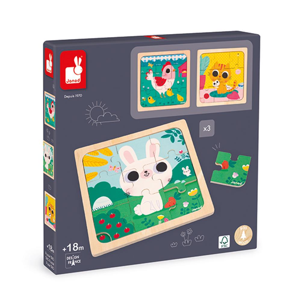 Puzzle Trio 3-er Set