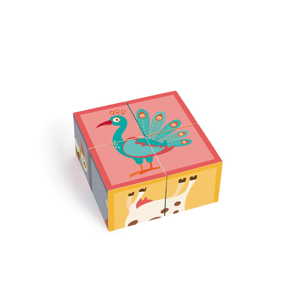 Puzzle Würfelpuzzle Bauernhof Würfel, 4 Teile