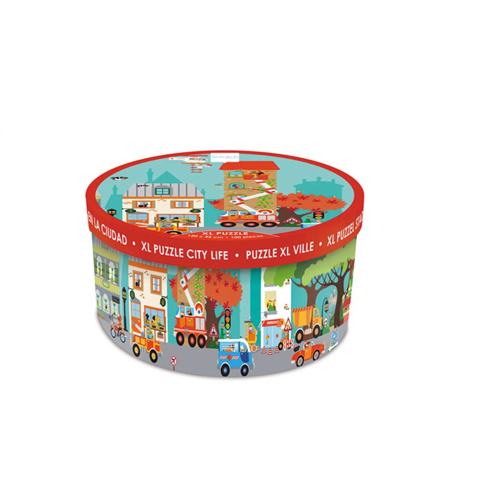 Puzzle Floor Puzzle Stadt, 100 Teile