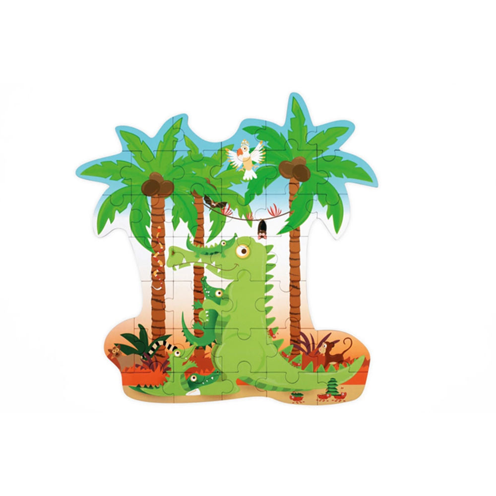 Puzzle Shape Puzzle Krokodil, 36 Teile