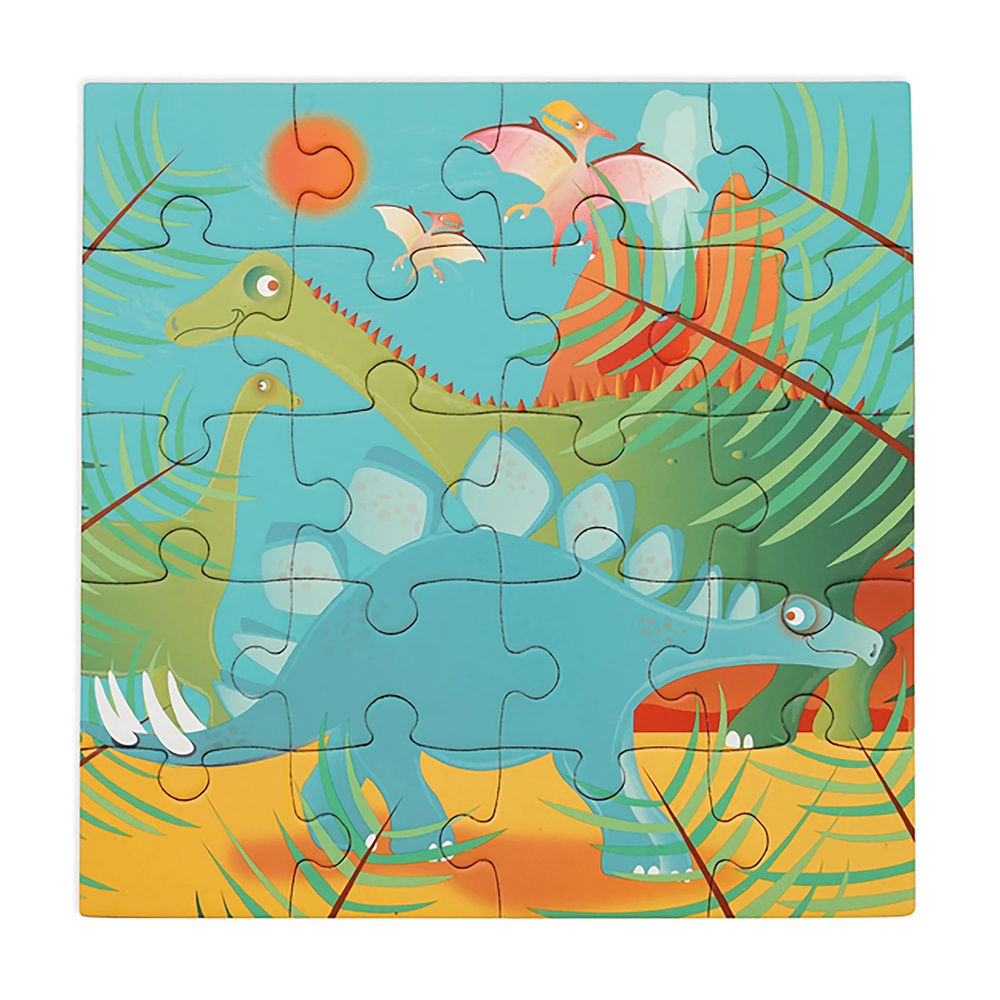 Puzzle Magnetpuzzle Dinosaurier, 2 x 20 Teile