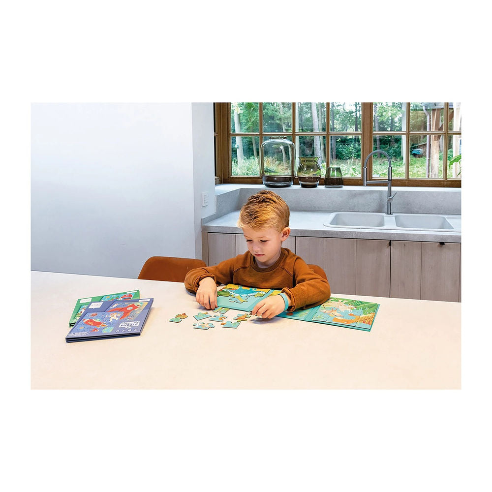 Puzzle Magnetpuzzle Dinosaurier, 2 x 20 Teile