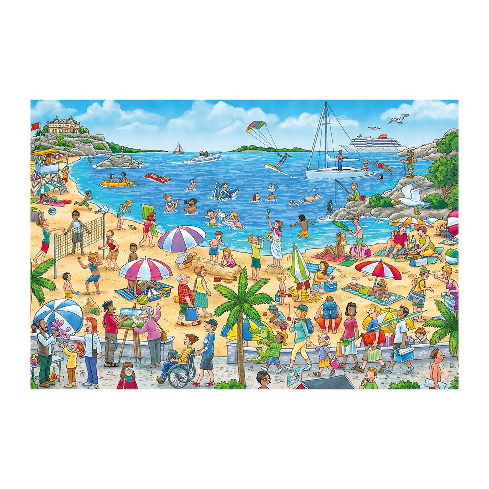 Puzzle Wo ist das kleine Segelboot? 3 x 24 Teile