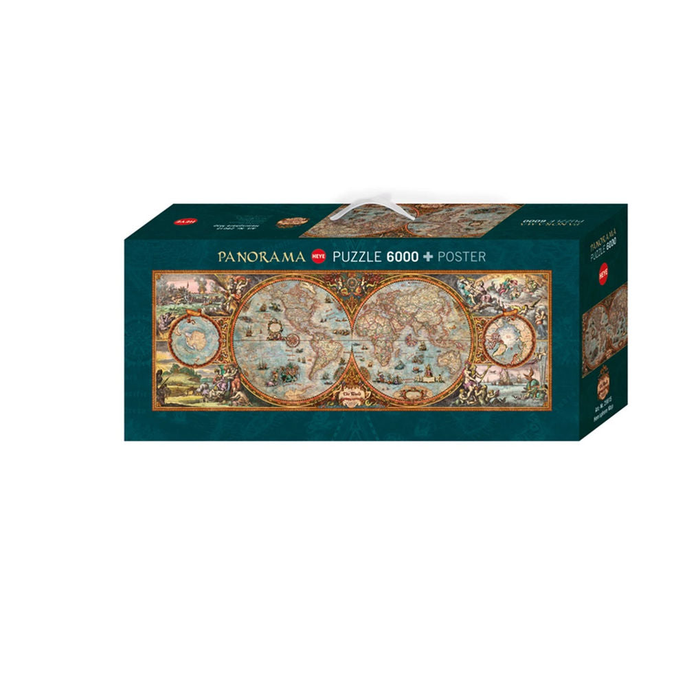 Puzzle Panoramapuzzle Hemisphere Map, 6000 Teile
