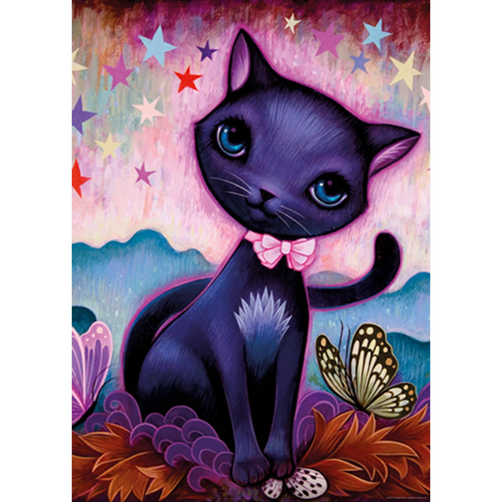 Puzzle Black Kitty - Standard Puzzle, 1000 Teile