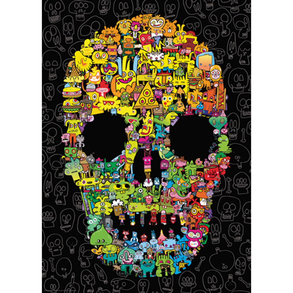 Puzzle Doodle Skull Standard, 1000 Teile