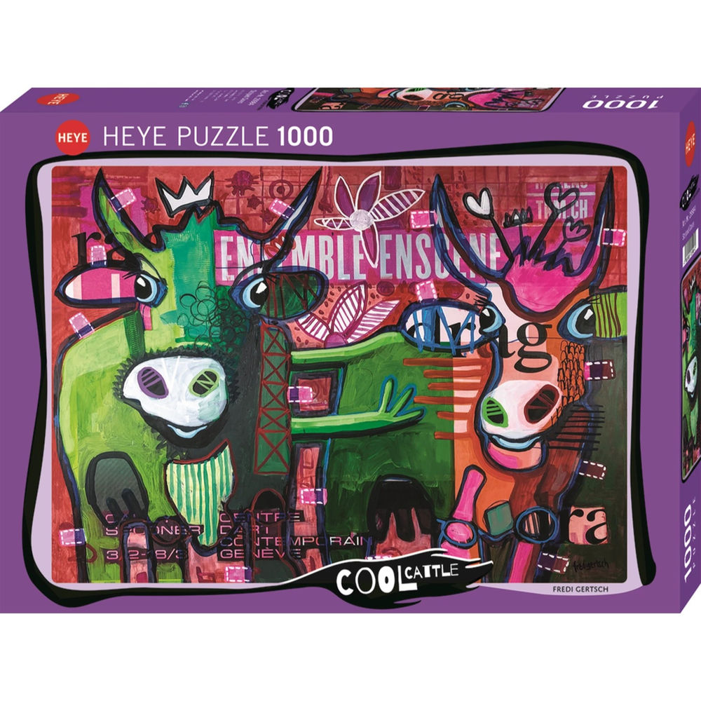 Puzzle Striped Cows Standart, 1000 Teile