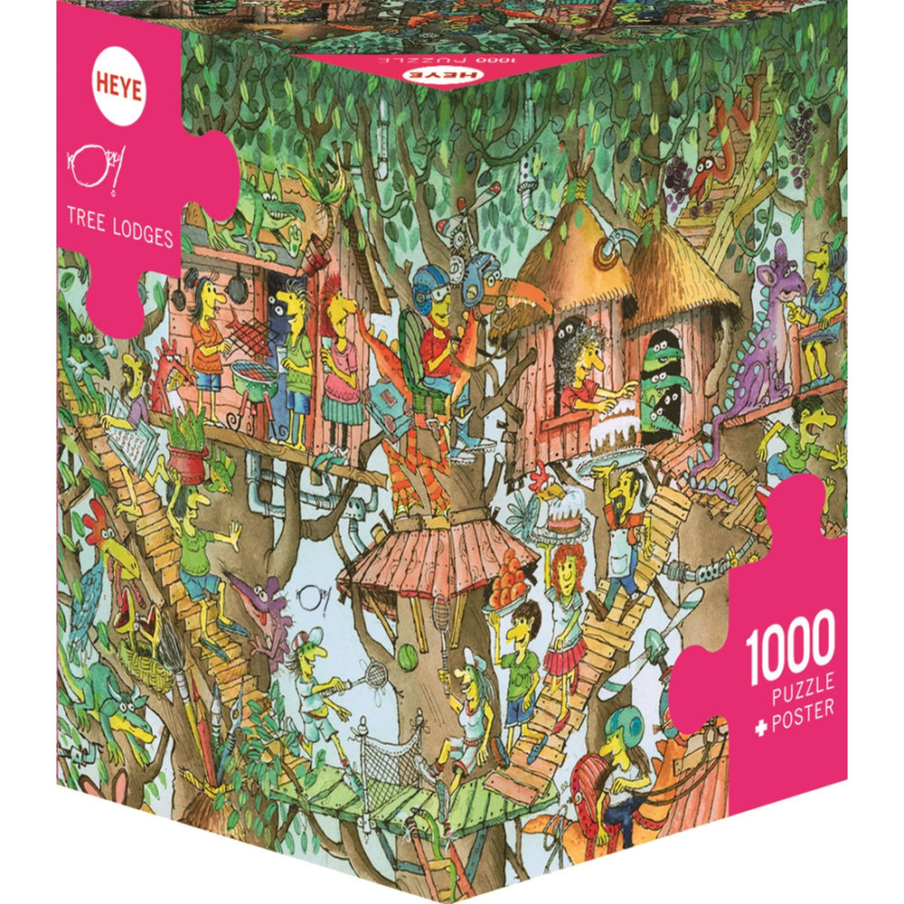 Puzzle Tree Lodges Triangular, 1000 Teile