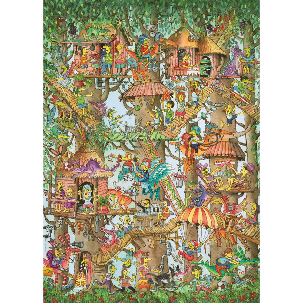 Puzzle Tree Lodges Triangular, 1000 Teile