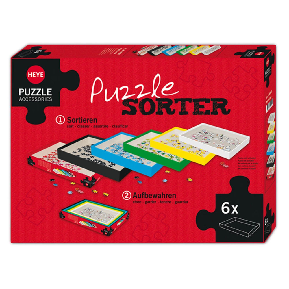 Puzzle Sorter mit 6 Sortierboxen