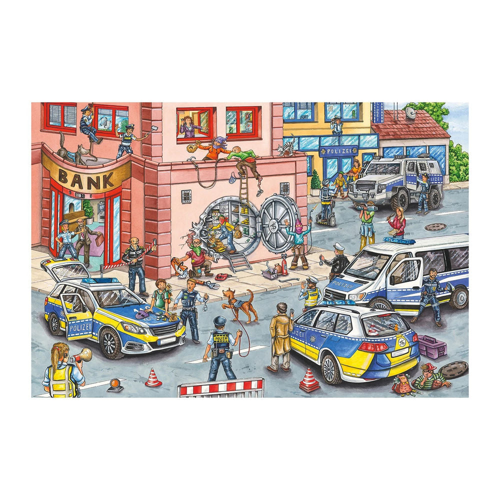 Puzzle Polizeieinsatz, 100 Teile