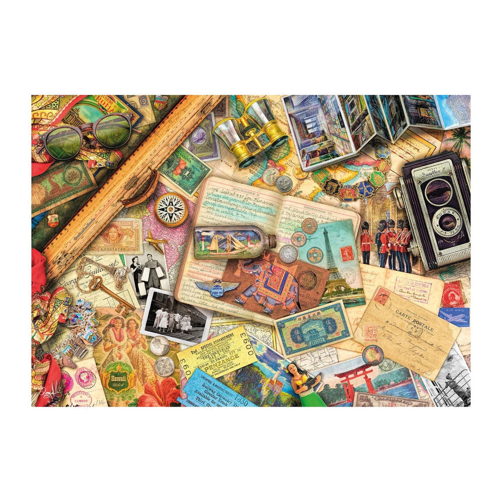 Puzzle Aufgetischt: Reise-Erinnerungen, 1000 Teile