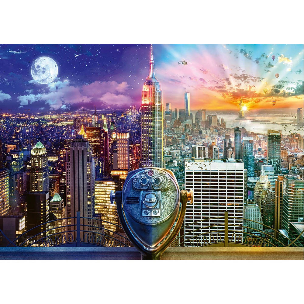 Puzzle New York, Night and Day, 1000 Teile