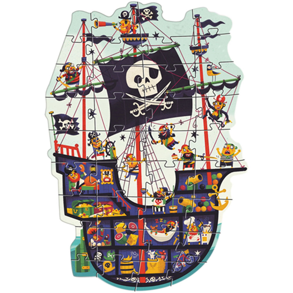 Riesenpuzzle Das Piratenschiff, 36 Teile