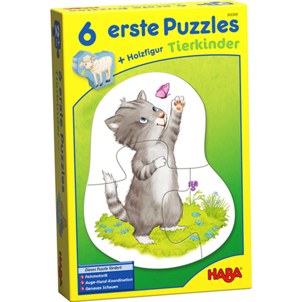 Puzzle 6 erste Puzzles - Tierkinder,