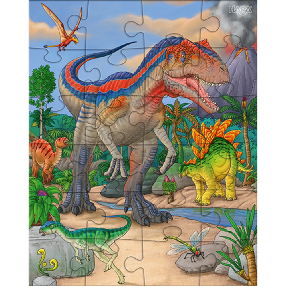Puzzle Dinosaurier, 3 x 24 Teile