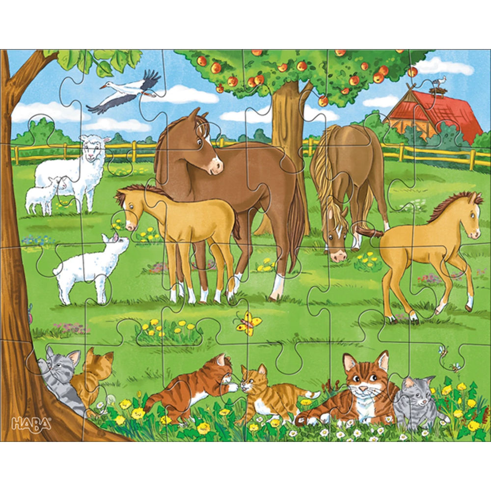 Puzzle Tierfamilien