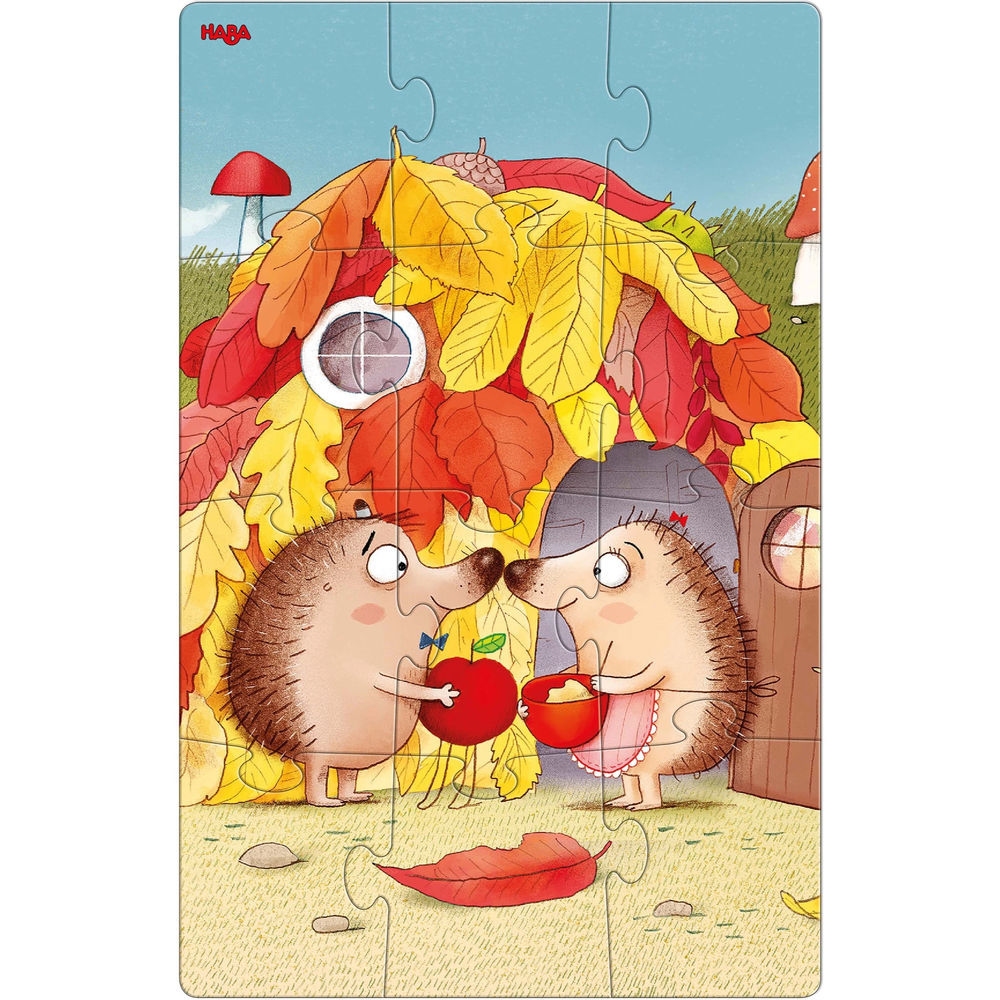 Puzzle Herr Igel, 2 x 12 Teile