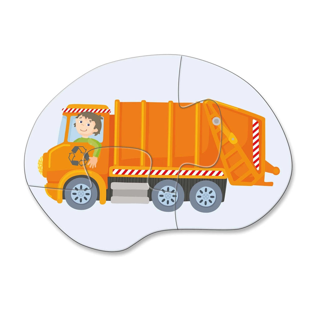 Puzzle 4 Erste Puzzles – Einsatzfahrzeuge, 4 x 4 Teile