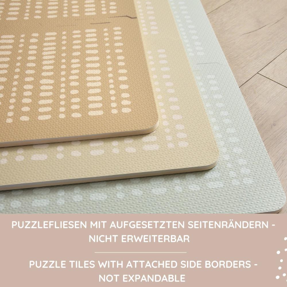XL Puzzlematte, Hygge, Beige, 1.8 x 1.2 m