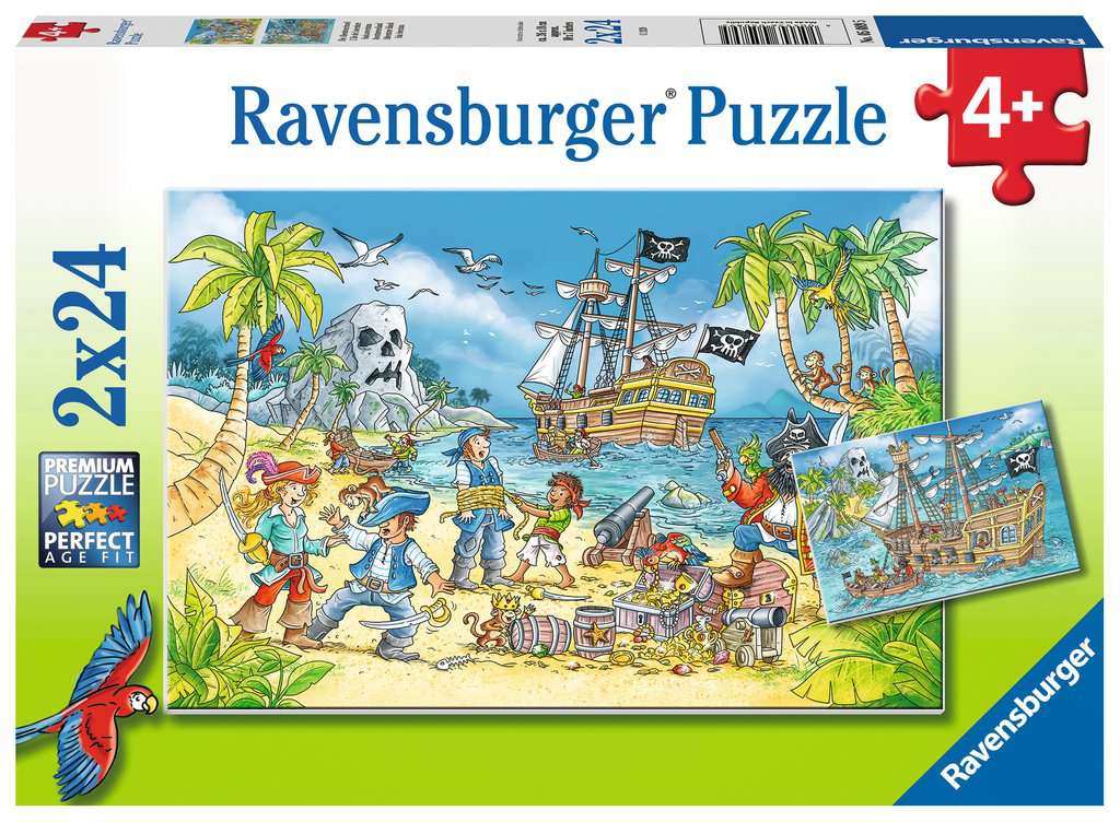 Puzzle Kinderpuzzle - Die Abenteuerinsel, 2 x 24 Teile