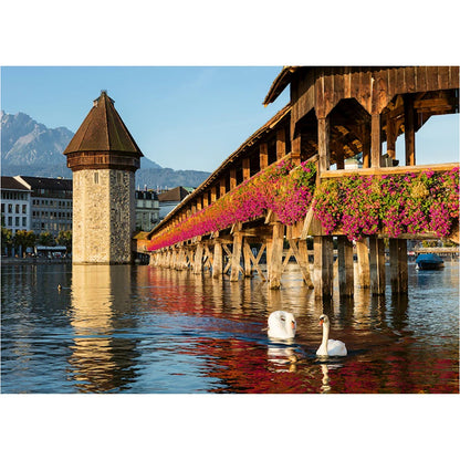 Puzzle CH Luzern Kapellbrücke, 1000 Teile