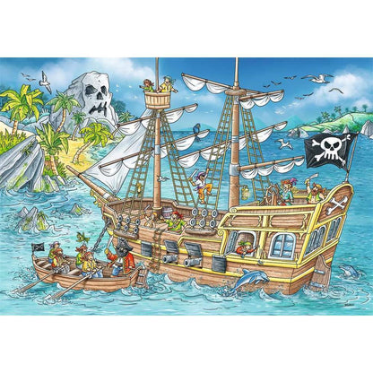 Puzzle Kinderpuzzle - Die Abenteuerinsel, 2 x 24 Teile