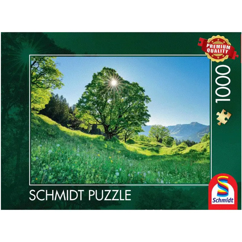 Puzzle Berg-Ahorn im Sonnenlicht St. Gallen, 1000 Teile