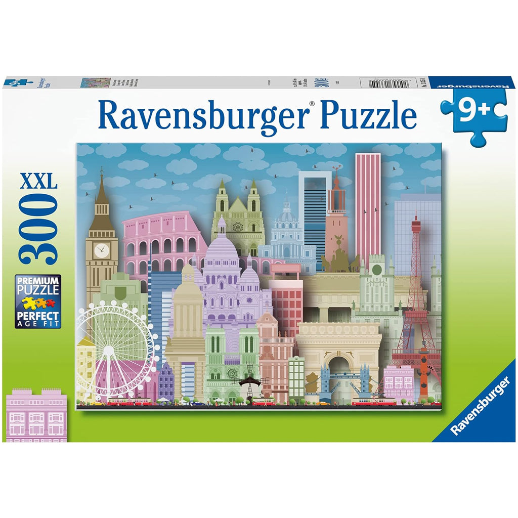 Puzzle Buntes Europa, 300 Teile