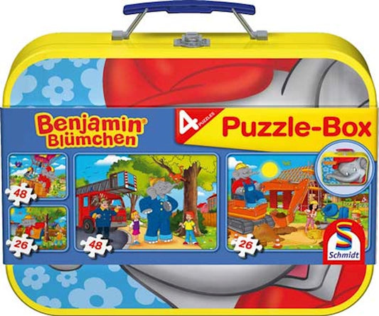 Puzzle Benjamin Blümchen, Puzzle Box, 2 x 26, 2 x 48 Teile