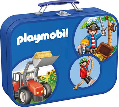 Puzzle Playmobil, Metallkoffer, 2 x 60 Teile, 2 x 100 Teile