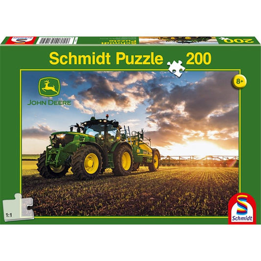 Puzzle Traktor 6150R mit Güllefass, 200 Teile